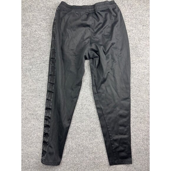 Adidas Track Pants Men's Medium Black Drawstring Pockets Embroidered Logo Jogger - Picture 8 of 10